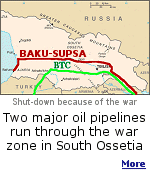 An explosion and fire closed the Baku-Tbilisi-Ceyhan pipeline on August 6, 2008. On August 12, 2008, British Petroleum closed the Baku-Supsa pipeline because of the South Ossetia conflict.